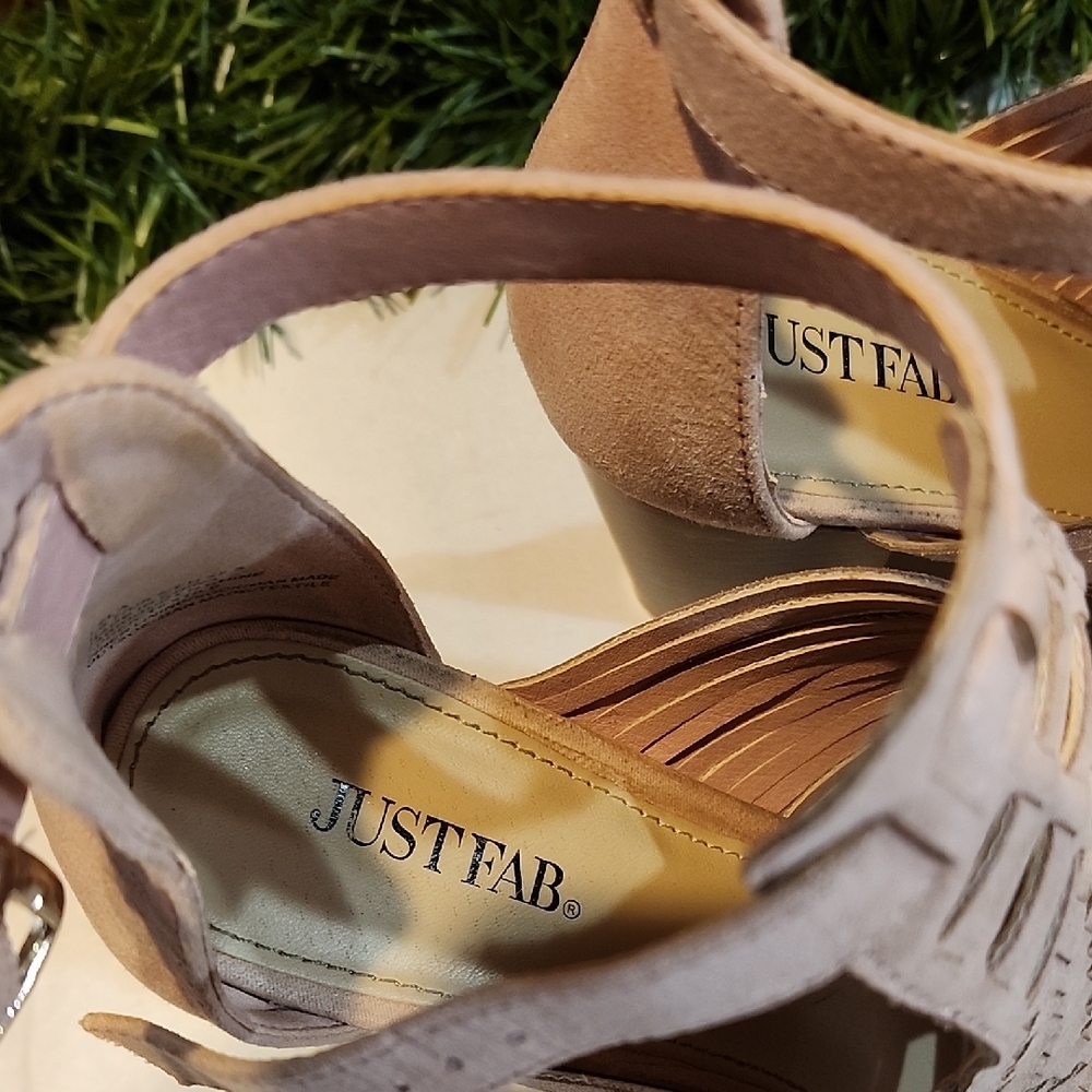 JustFab Blush Strappy Heels - Picture 3 of 8